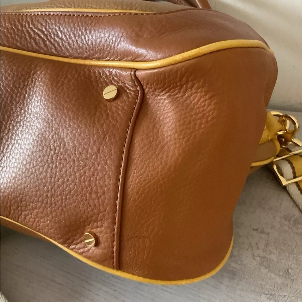 TORY BURCH LRG AMANDA TRI-COLOR TOTE SHOULDER BAG - Picture 8 of 16